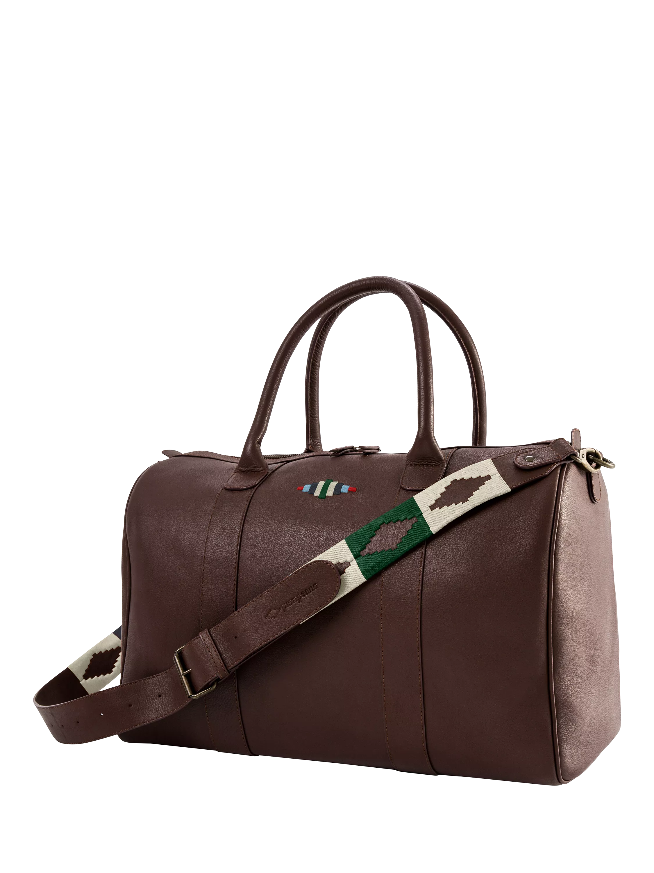 Pampeano Varon leather duffle bag brown (British brand)
