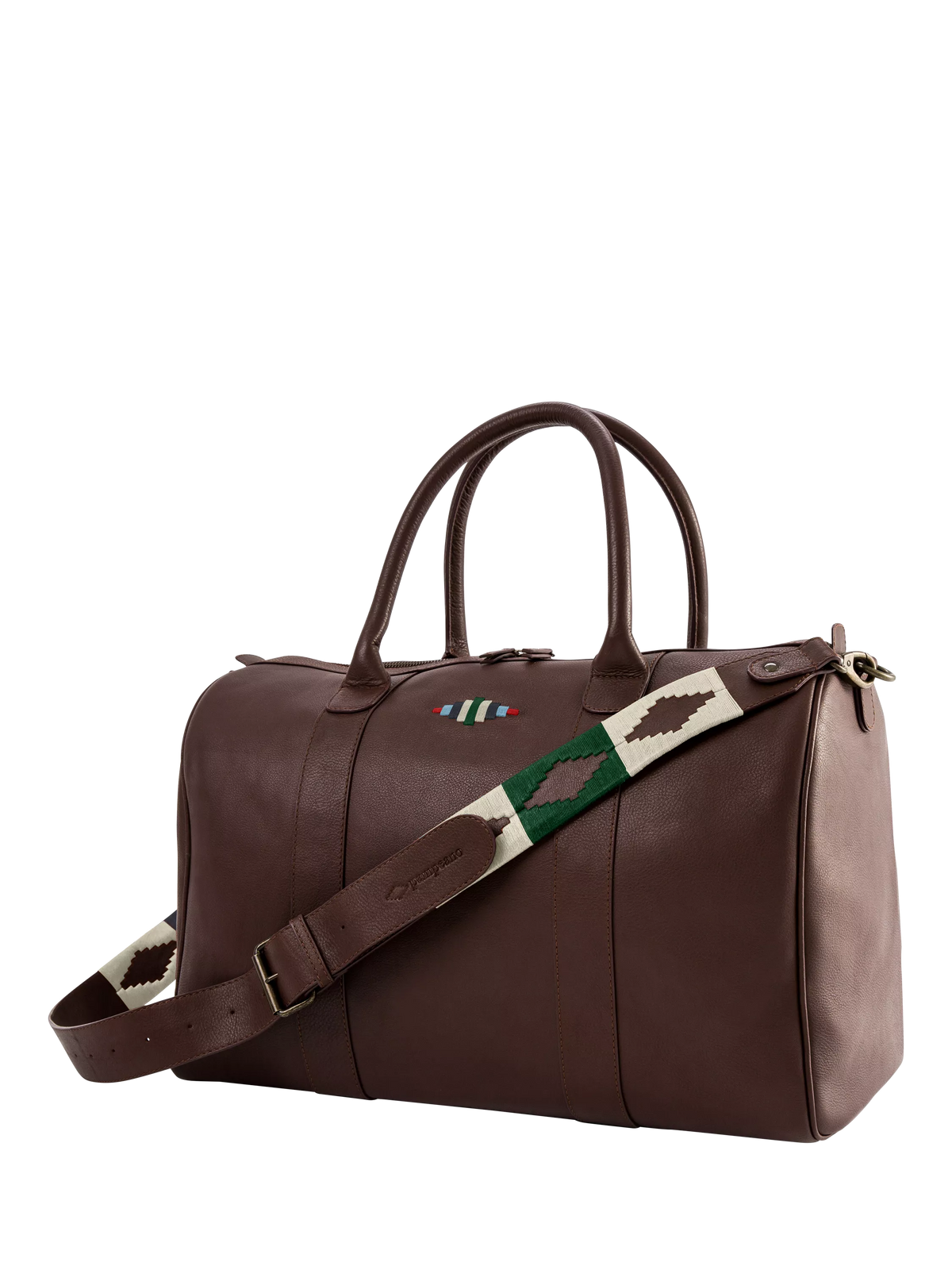 Pampeano Varon leather duffle bag brown (British brand)