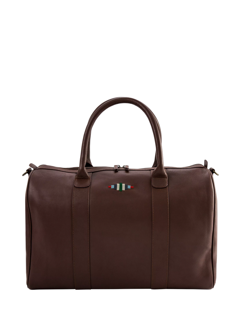 Pampeano Varon leather duffle bag brown (British brand)