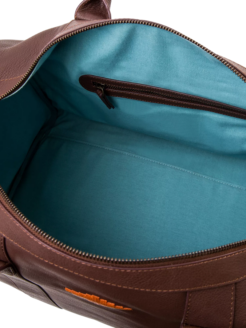 Pampeano Varon leather duffle bag brown (British brand)