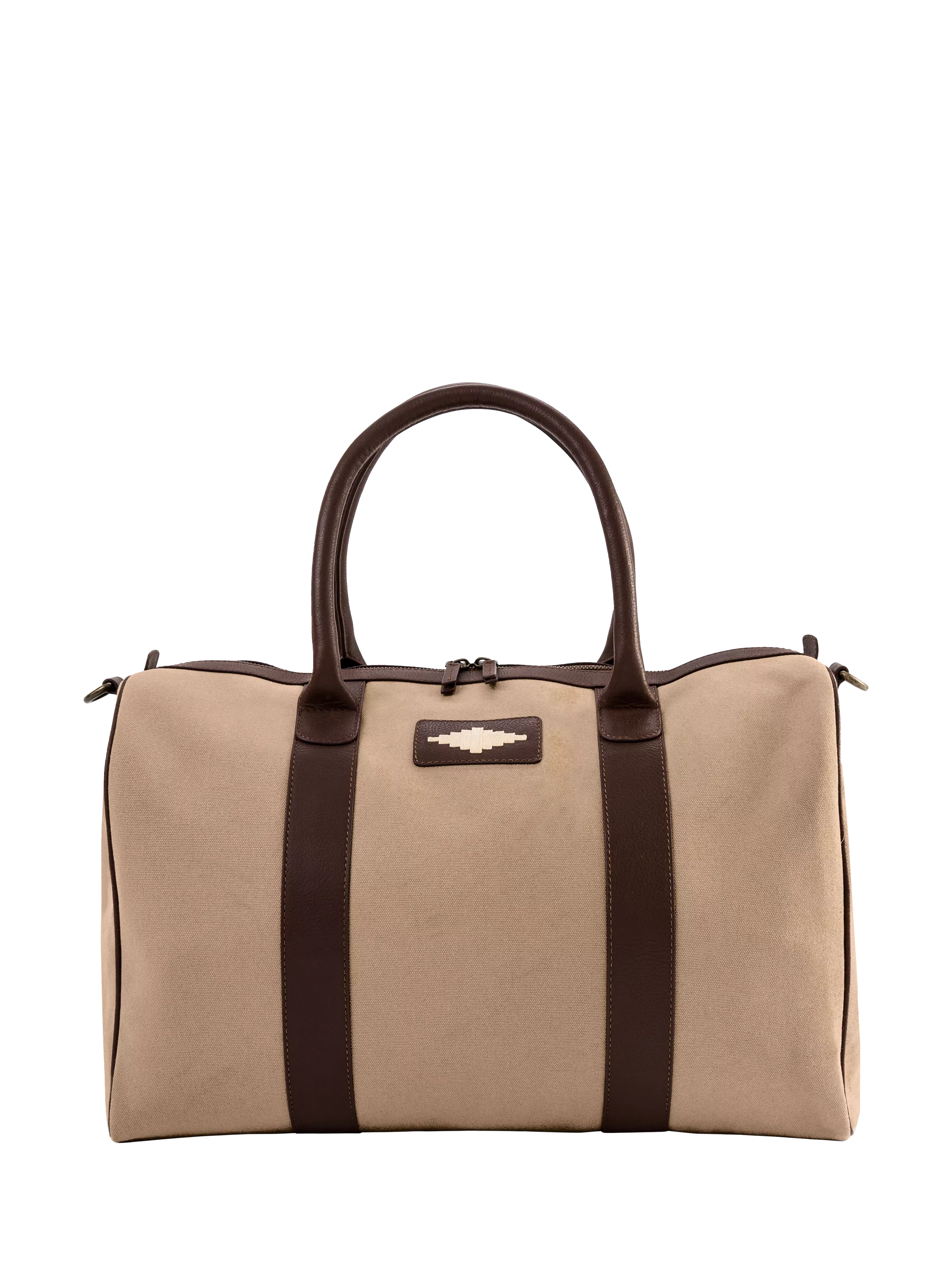 Pampeano Varon Leather & Canvas Duffle Bag 32L