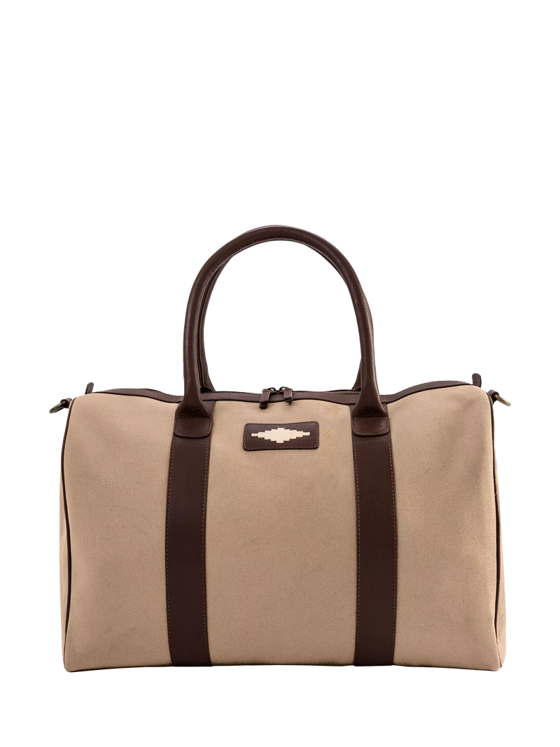 Pampeano Varon Leather & Canvas Duffle Bag 32L