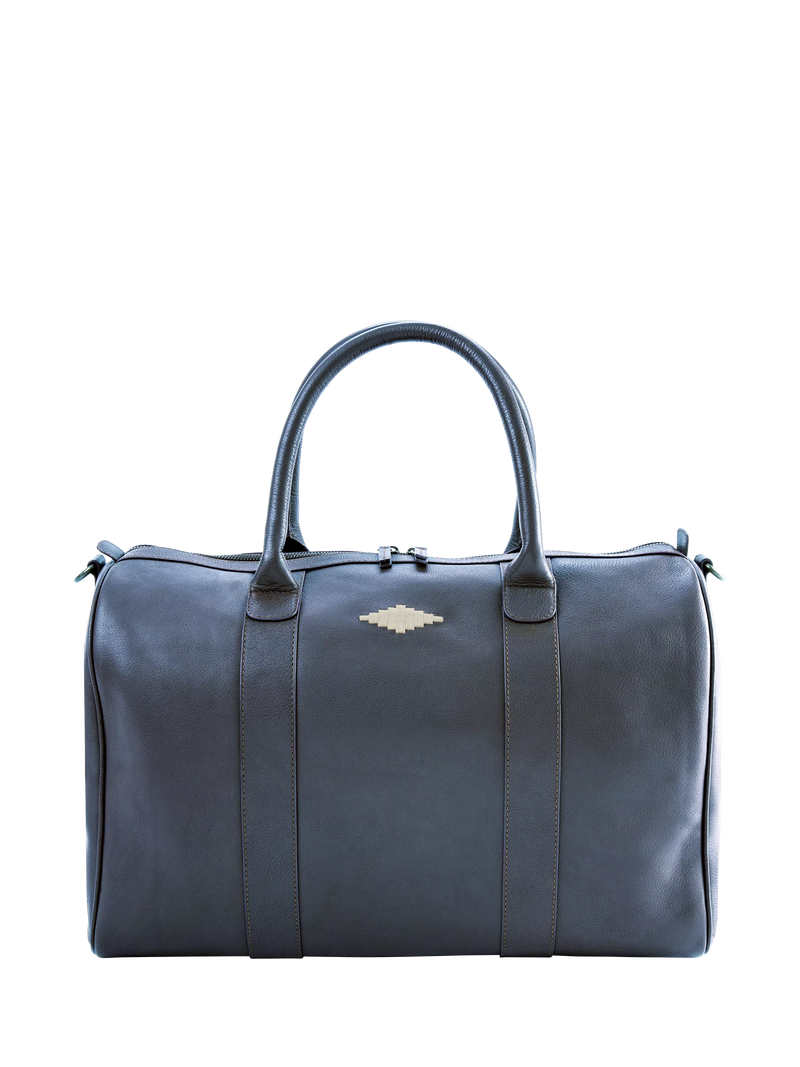 Pampeano Varon leather duffle bag navy (British brand)