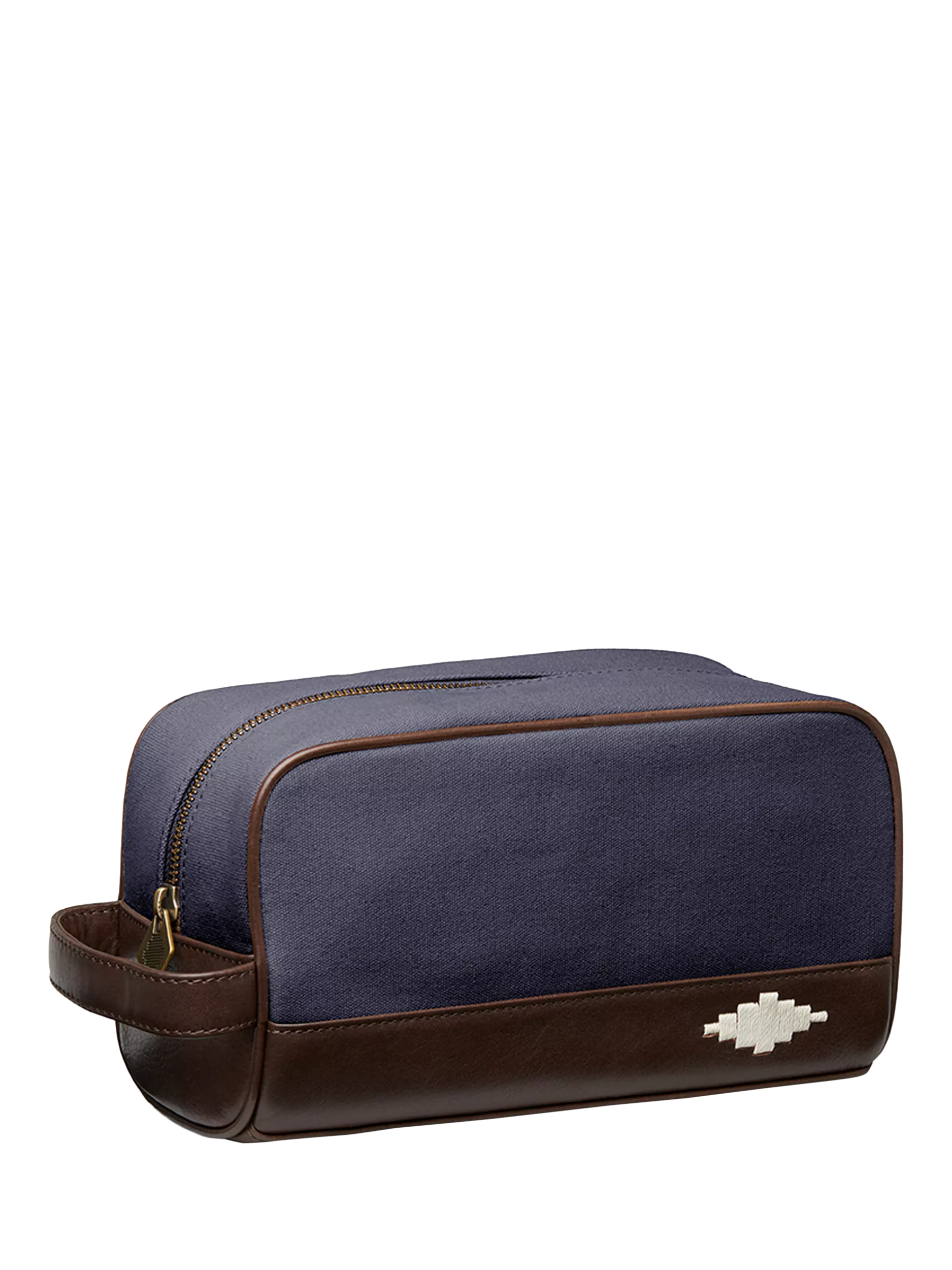 Pampeano Hombre Leather & Canvas Wash Bag