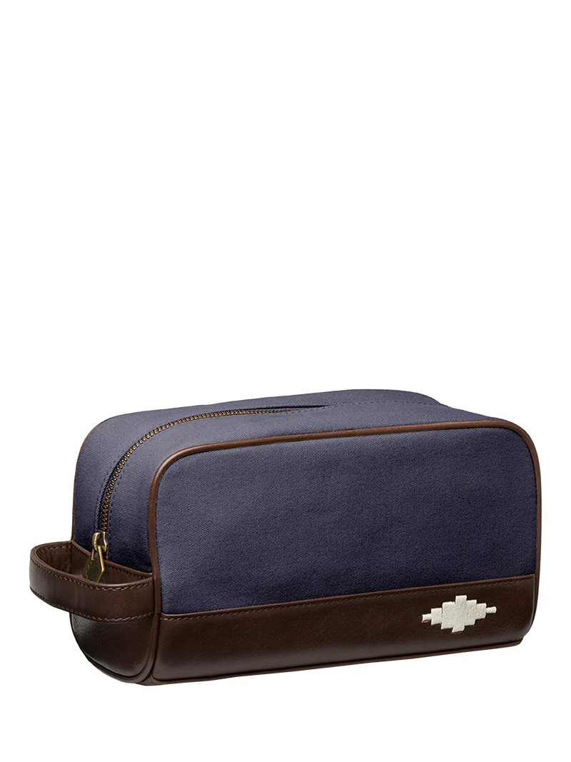 Pampeano Hombre Leather & Canvas Wash Bag