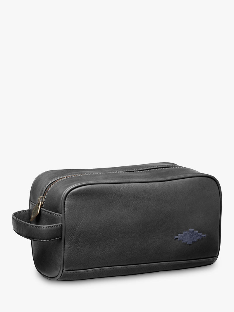 Pampeano Hombre Leder Kulturtasche, UK-Version