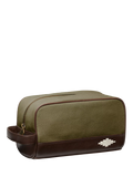 Pampeano Hombre Leather & Canvas Wash Bag