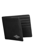 Pampeano Dinero Leather Card Wallet, Black/Grey, One Size