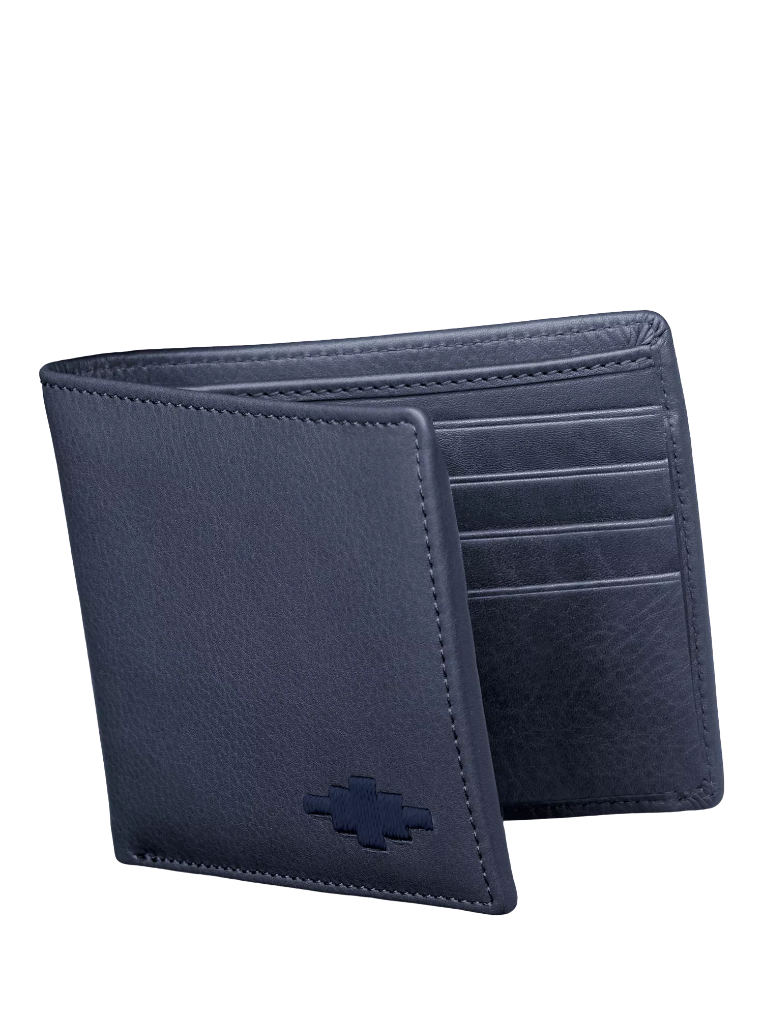 Pampeano Dinero Leather Card Wallet, Navy, One Size