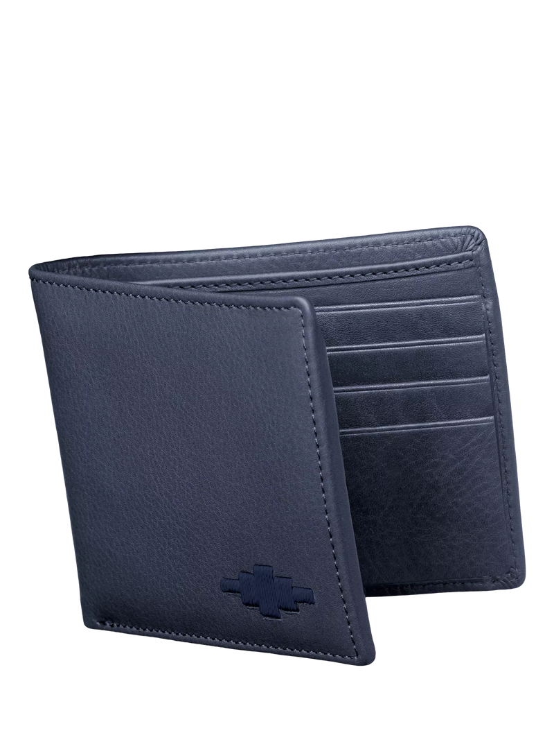 Pampeano Dinero Leather Card Wallet, Navy, One Size