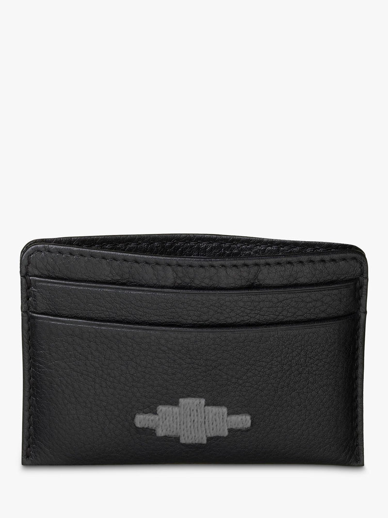 Pampeano Rombo leather credit card slip with suede lining, UK version