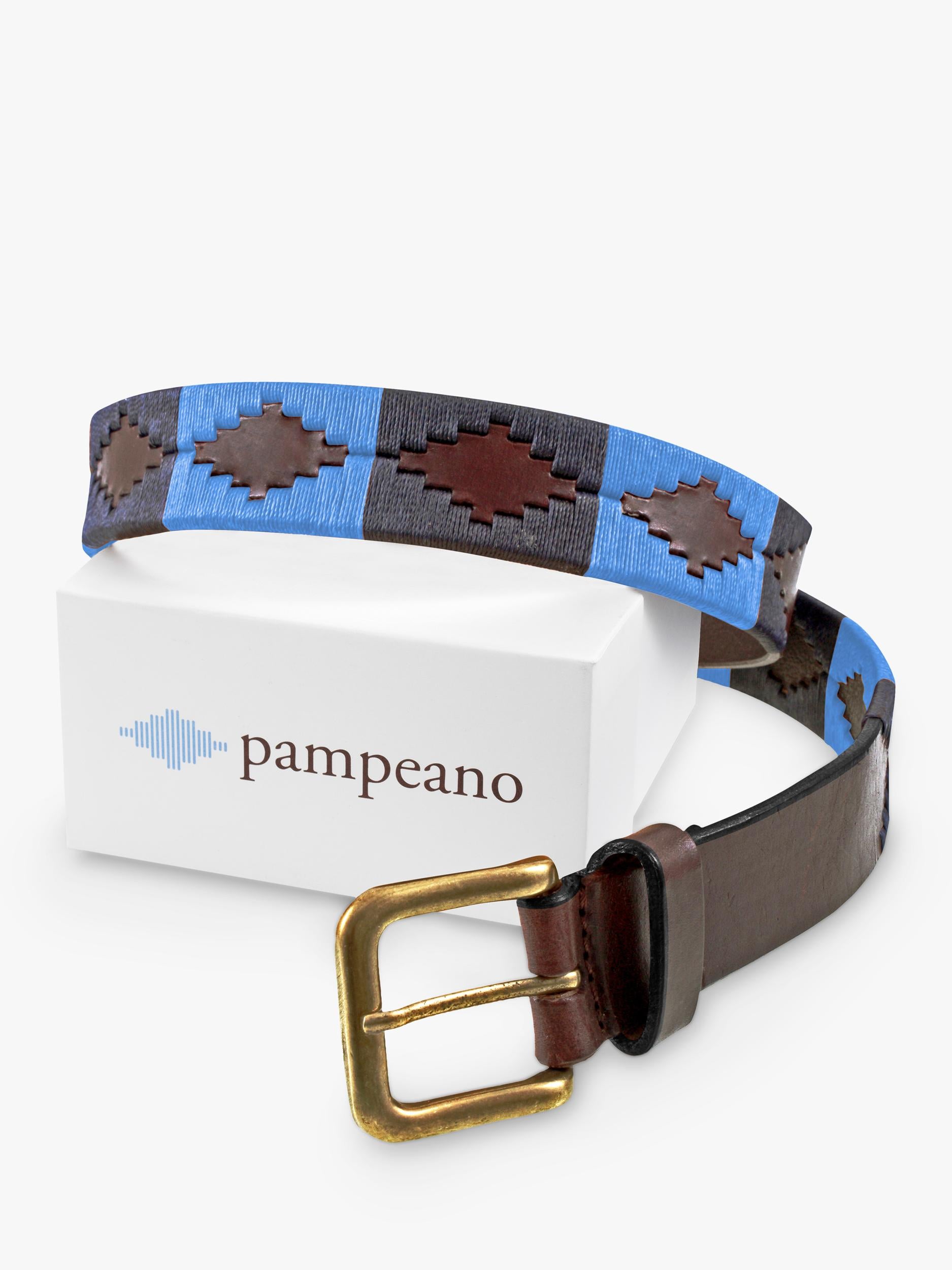 Pampeano Azules Gürtel dunkelblau hellblau, UK Version
