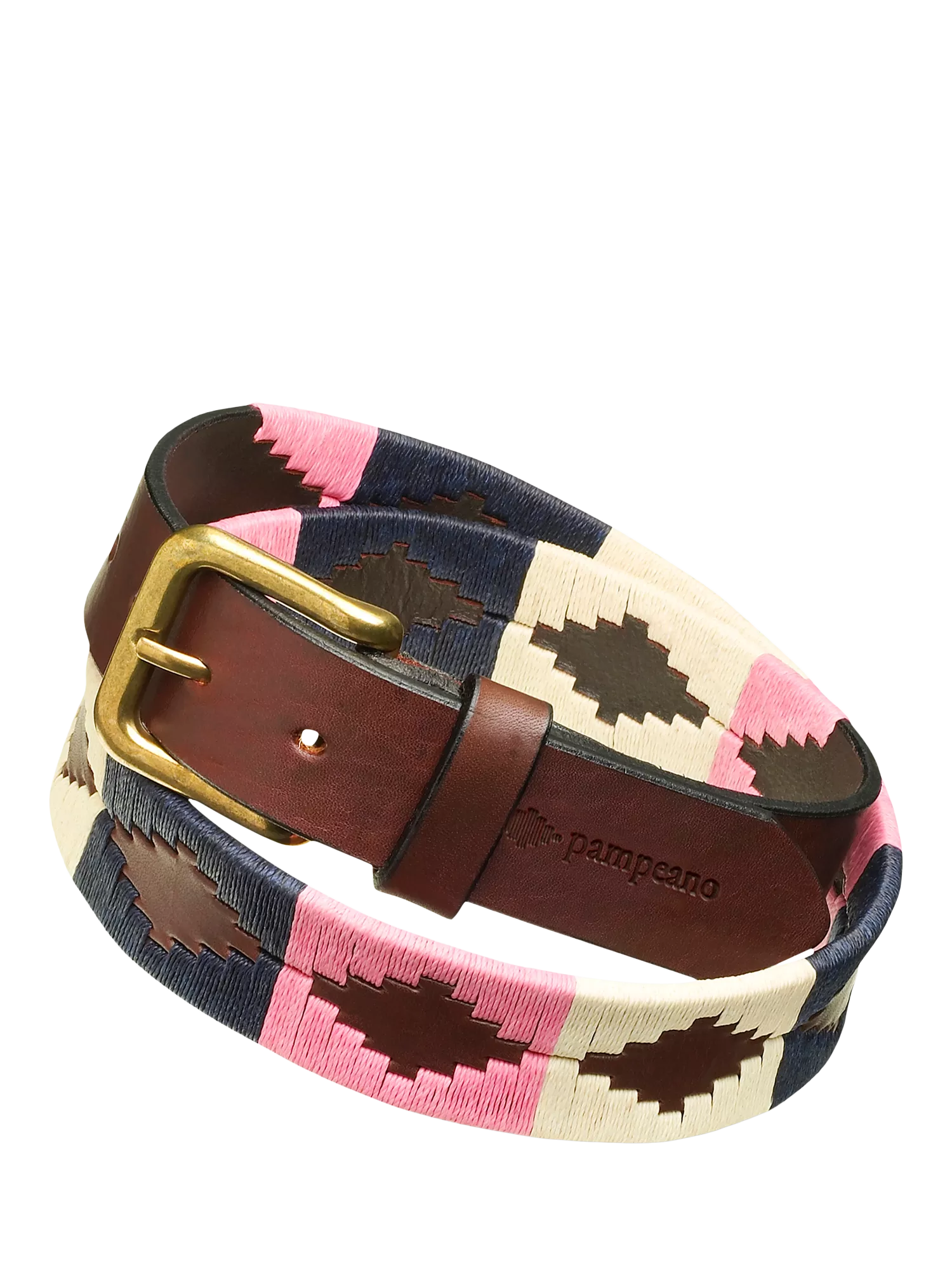 Pampeano Dulce belt blue cream pink (British brand)