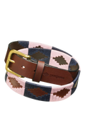 Pampeano Hermoso belt brown blue pink, UK version