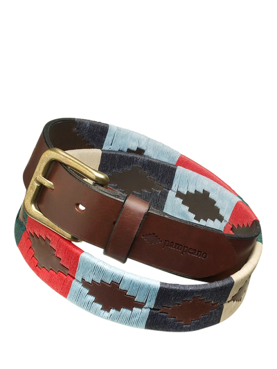 John Lewis Pampeano Multi Leather Belt Brown/Multi- Buy online at McGrocer
