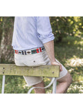 Pampeano multi leather belt brown/multi - British product