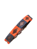 Pampeano Audaz handgenähtes Leder Hundehalsband Orange 35cm (Britische Marke)
