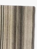 Gooch Luxury spice chilli stripe wool rug (British brand)