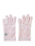 Benetton Kids' Fleece Gloves, Pastel Pink