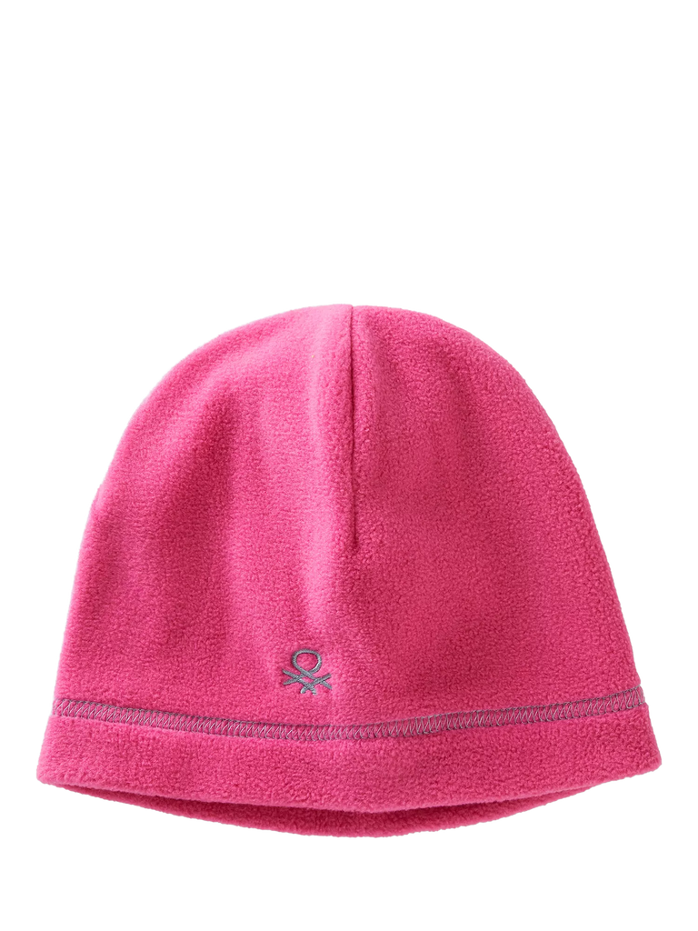 Benetton Kids' Fleece Beanie, Cyclamen