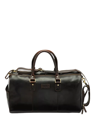 John Lewis Loake Devon Vegetable Tanned Leather Travel Bag, Brown- Buy online at McGrocer