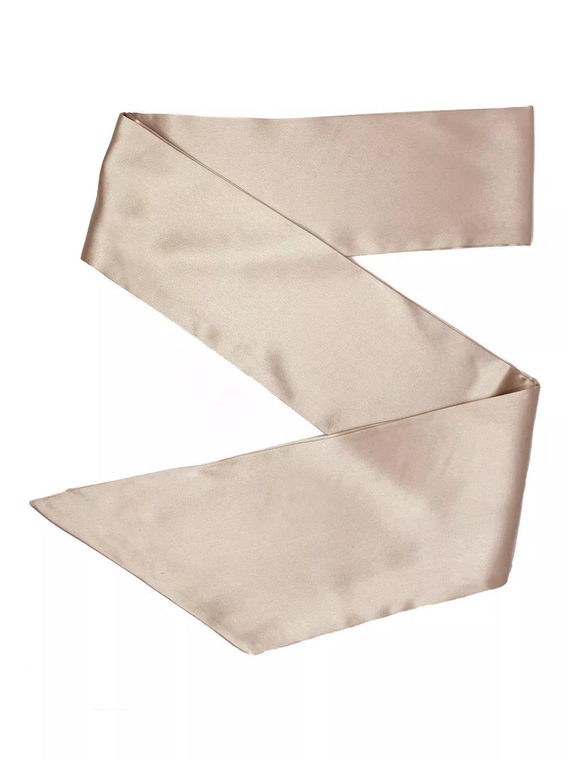 Rewritten Satin Bridesmaid Sash, Champagne, One Size