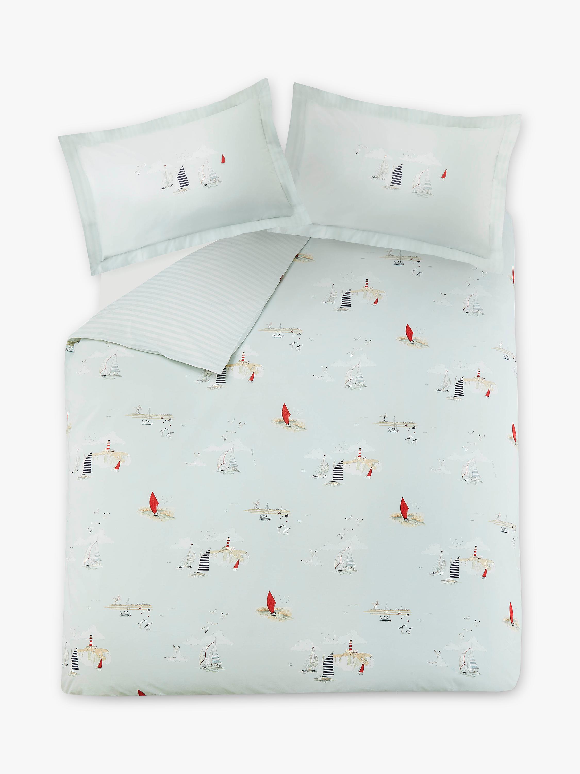 Sophie Allport Coastal Boats duvet cover set super king - British product