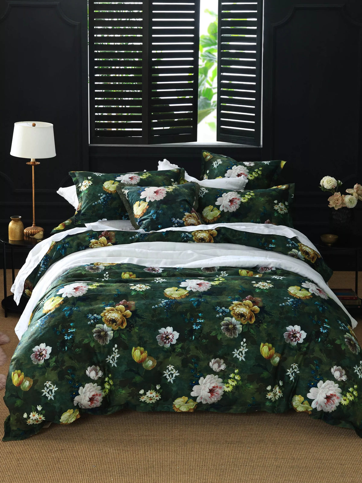 MM Linen Lorenza duvet cover set double floral design (British brand)