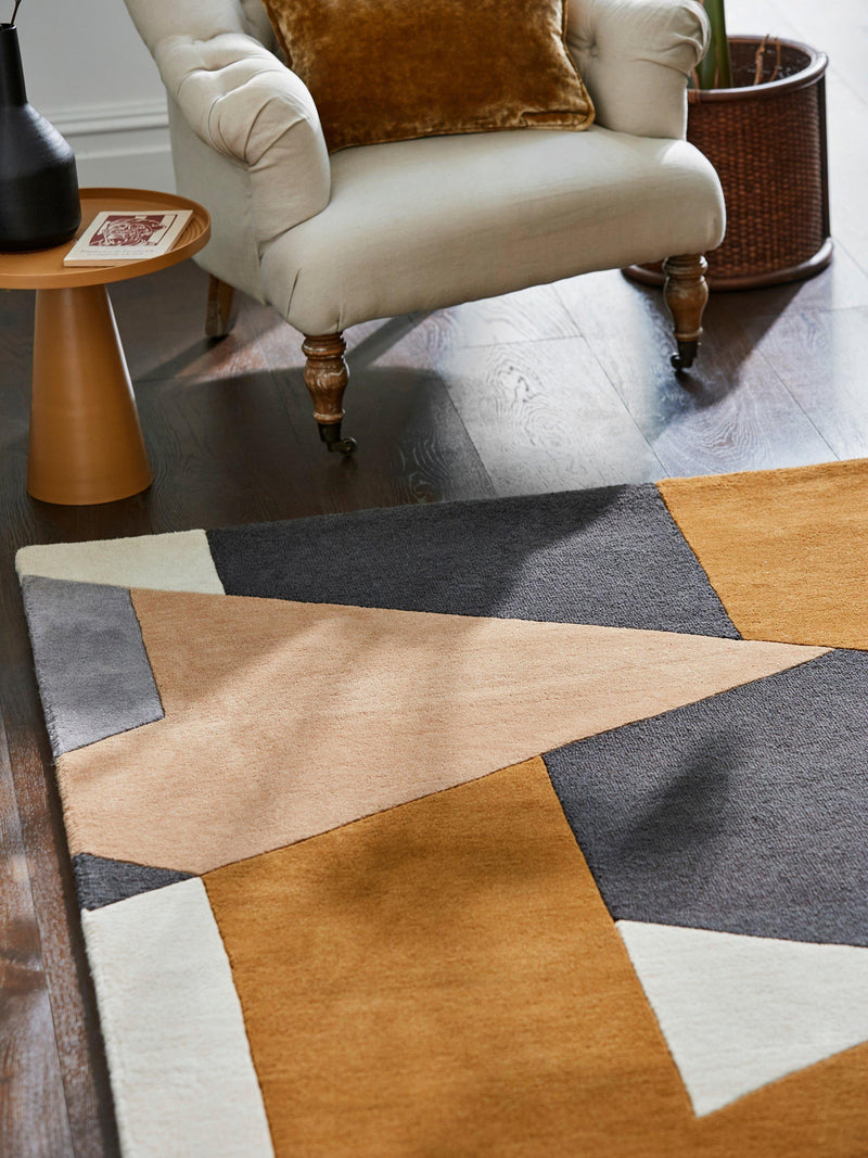 Harlequin Bodega geometrischer Teppich aus reiner Wolle, mehrfarbig (britische Marke)