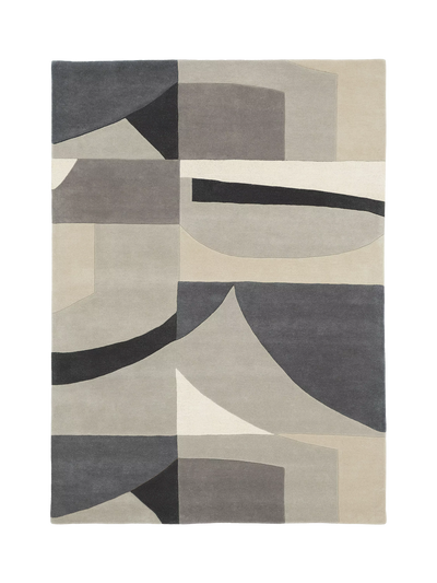 John Lewis Hand-Tufted Geometric Pure Wool Area Rug in Multi Colors- Buy online at McGrocer