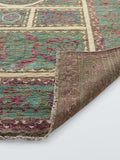 Gooch Luxus Khotan Wollteppich rosa hellblau, UK-Version