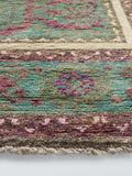 Gooch Luxus Khotan Wollteppich rosa hellblau, UK-Version