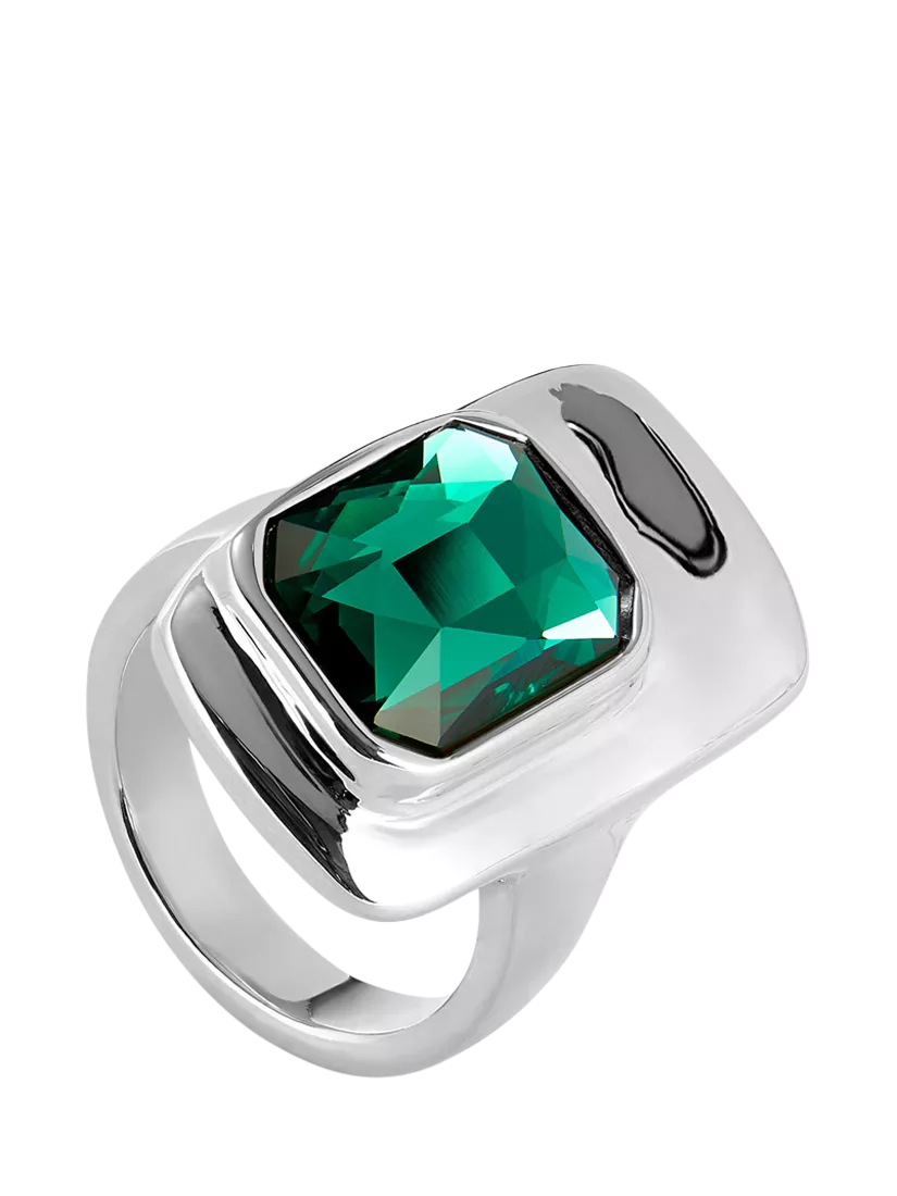 UNOde50 Art Ser Magnetica crystal ring silver plated, imported from the UK