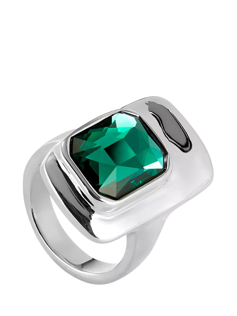 UNOde50 Art Ser Magnetica crystal ring silver plated, imported from the UK