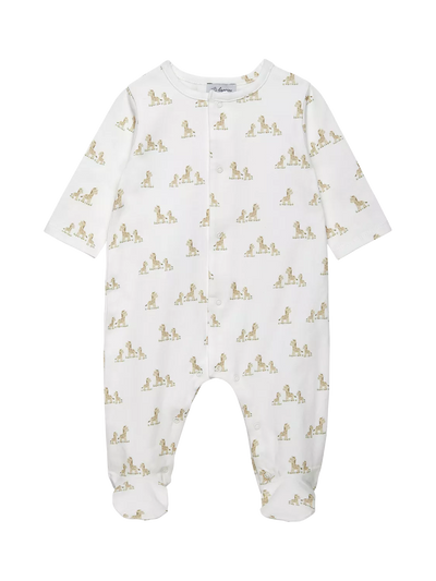 Trotters Baby Giraffe Bio-Baumwoll-Strampler, Weiß/Multi
