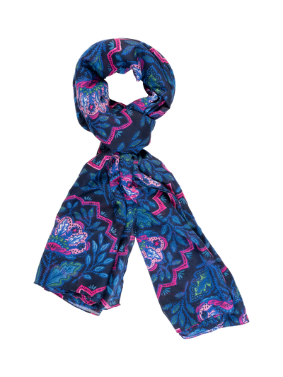 John Lewis chesca Mosaic Floral Scarf 100 x 180cm- Buy online at McGrocer