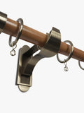 John Lewis Holzvorhangstange 28mm mit Metall-Endstücken - britisches Produkt