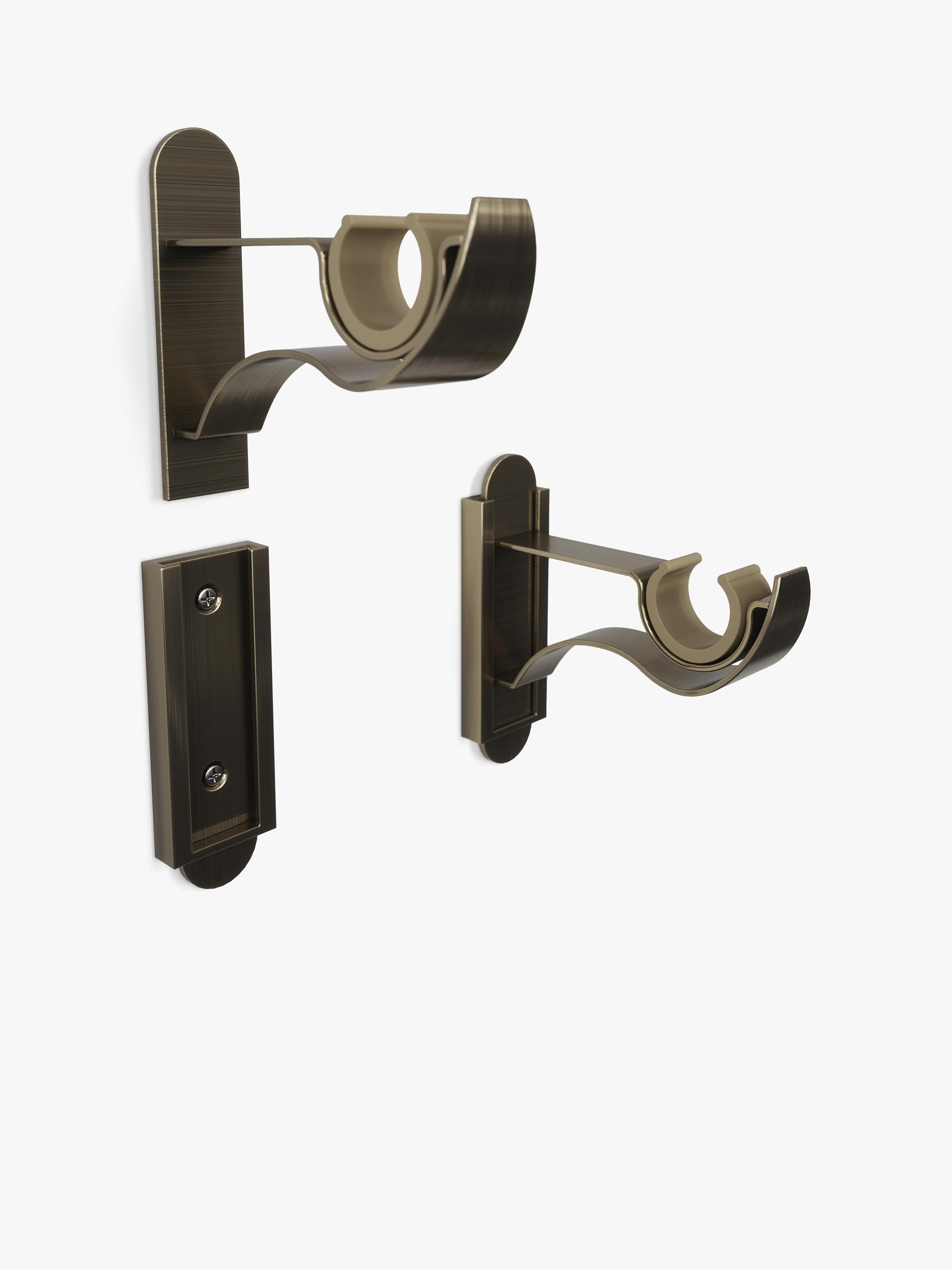 John Lewis Holzvorhangstange 28mm mit Metall-Endstücken - britisches Produkt