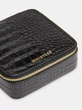 Whistles leather jewellery box black compact, UK version