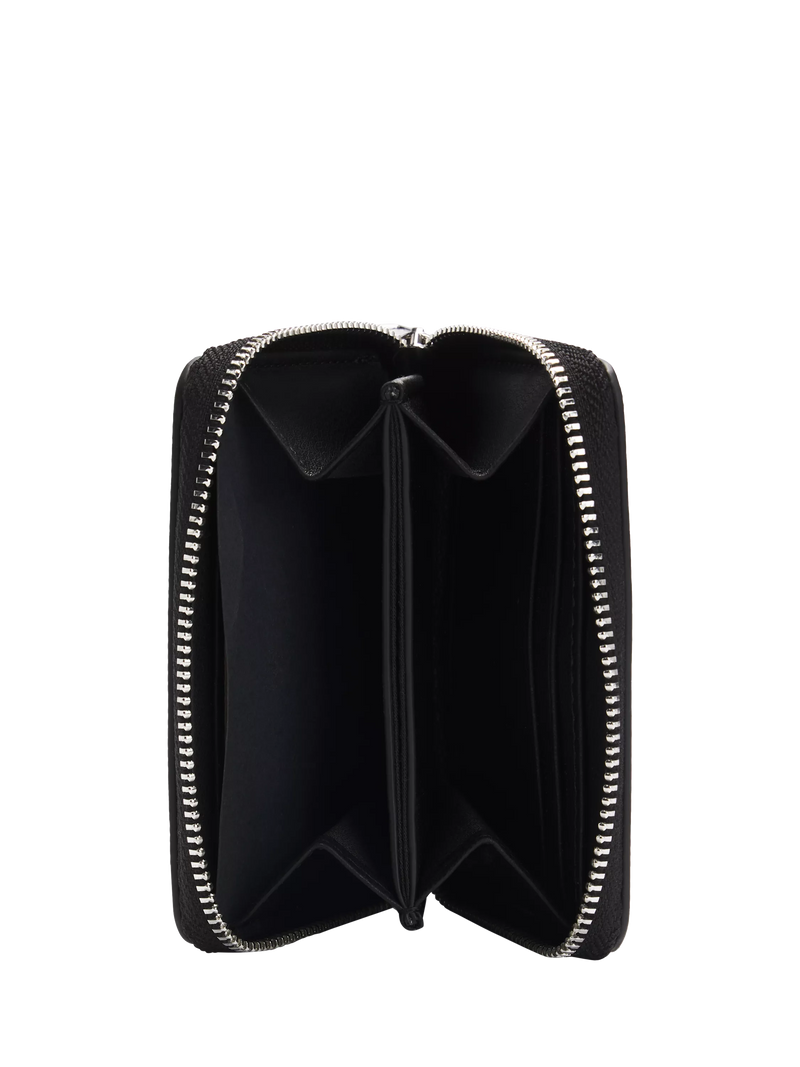 BOSS black textured faux leather wallet, imported from the UK