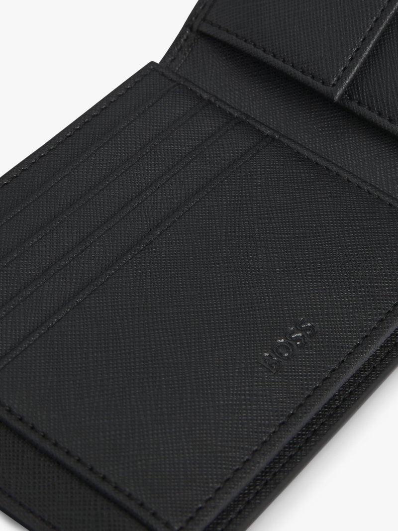 BOSS B Icon leather wallet black from HUGO BOSS, UK version