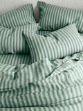 Piglet in Bed Pembroke Stripe fitted sheet, imported from the UK