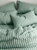 Piglet in Bed Pembroke Stripe fitted sheet, imported from the UK