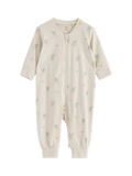 Lindex Baby Mouse Sleepsuit, Light Beige