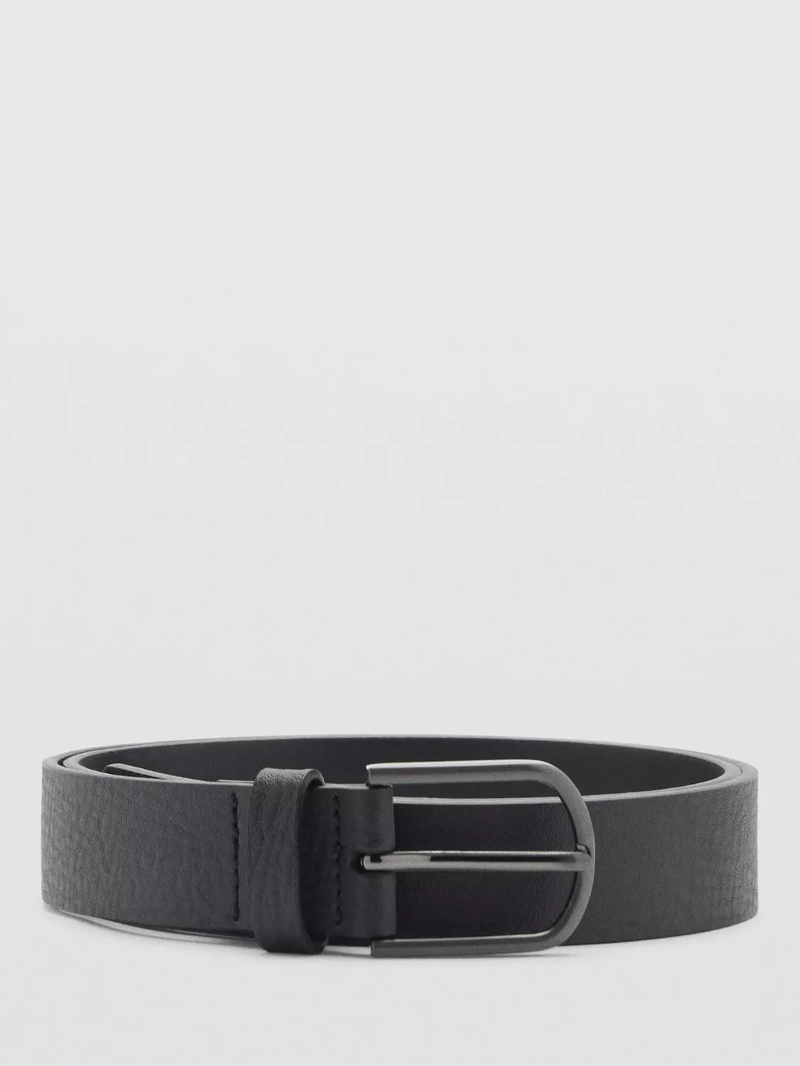 Mango Bolonia leather belt black - British product