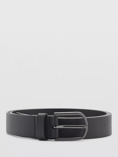 John Lewis Mango Bolonia Leather Belt, Black- Buy online at McGrocer
