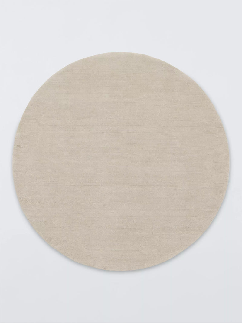John Lewis Luxury Deep Pile Pure Wool Rug, Dia. 180cm