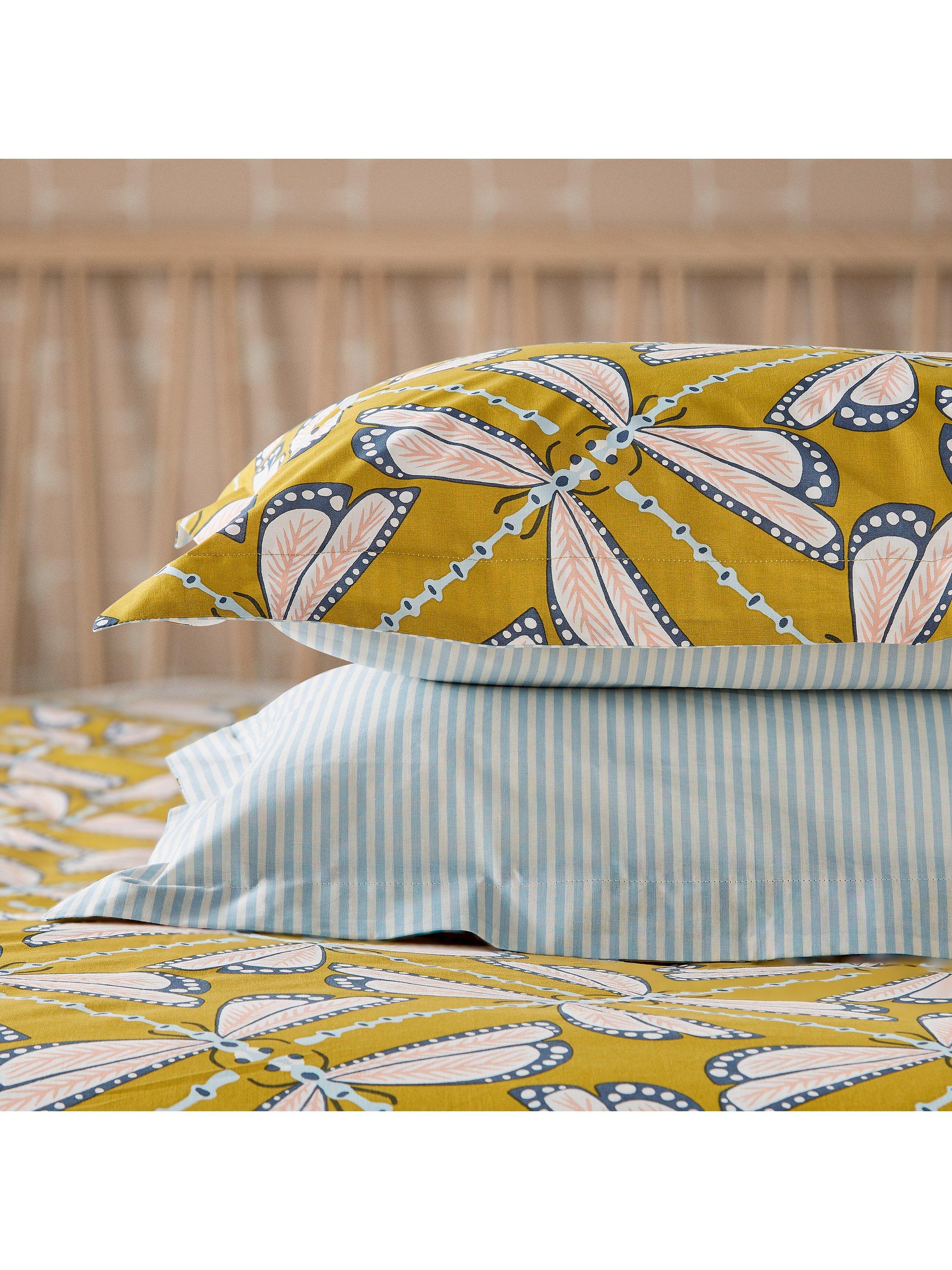 Scion Moon Flights duvet cover set double mustard, UK version