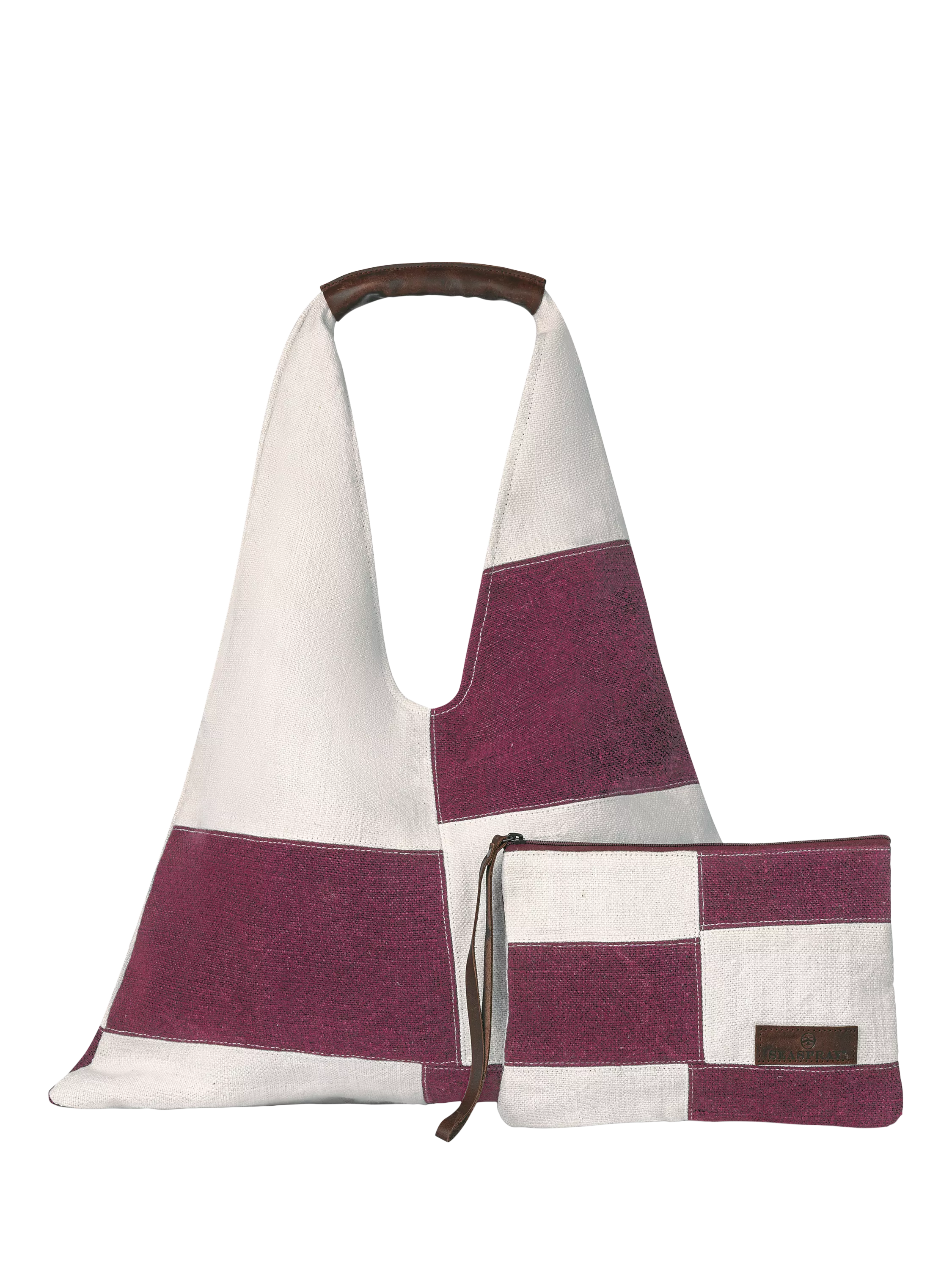 Seaspray patchwork beach bag and purse set, UK version