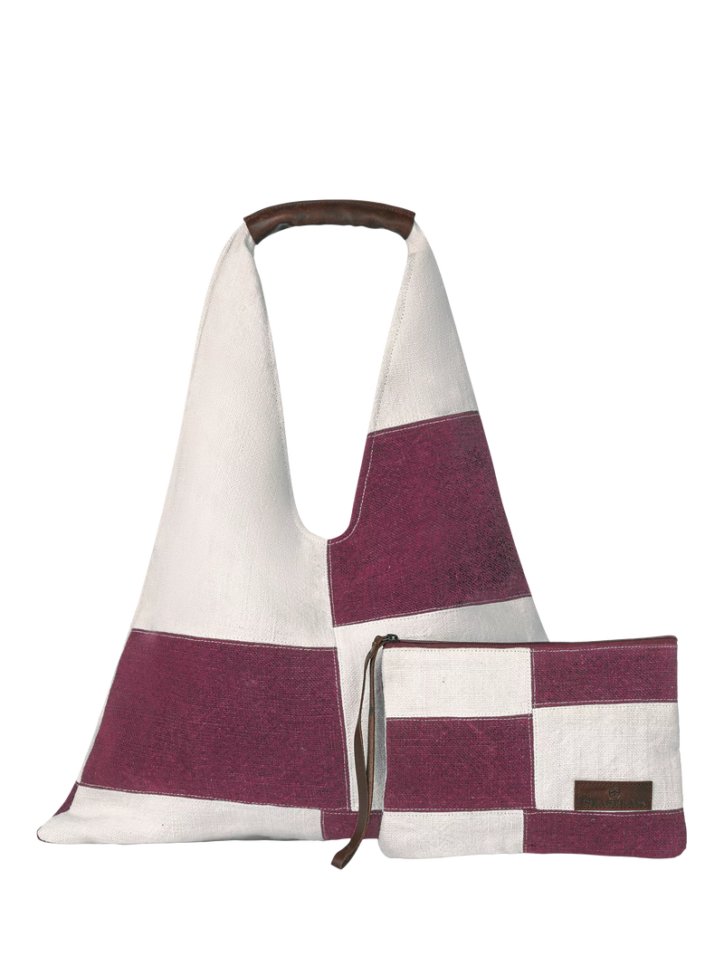 Seaspray patchwork beach bag and purse set, UK version